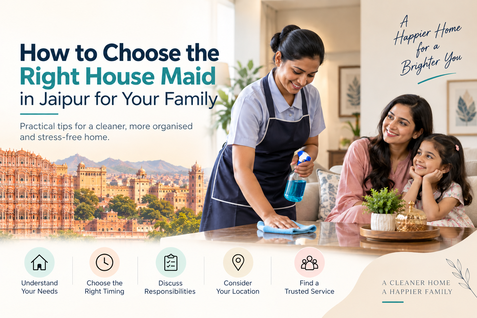How to Choose the Right House Maid in Jaipur for Your Family